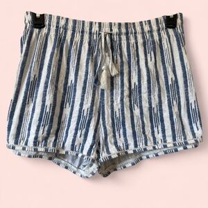 Women’s XL (fits like 2-3X) H&M Bohemian Cotton Pull On Striped Shorts